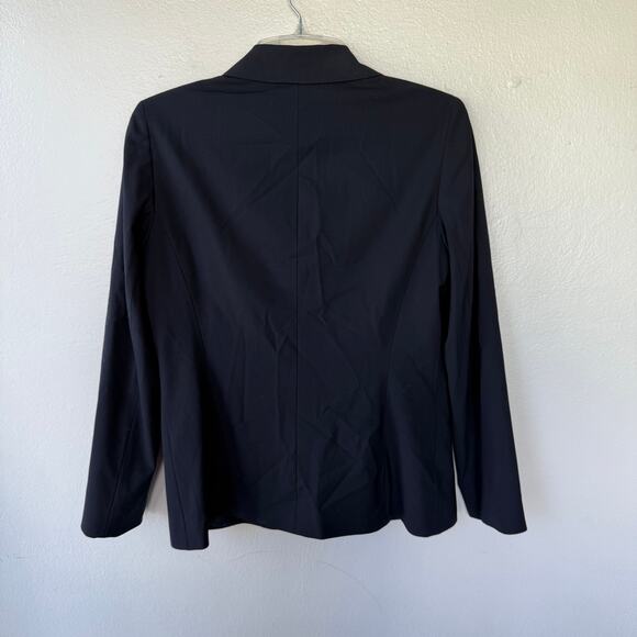 Lafayette 148 Navy Blue Blazer size 10 scuffing good overall condition - Picture 6 of 13
